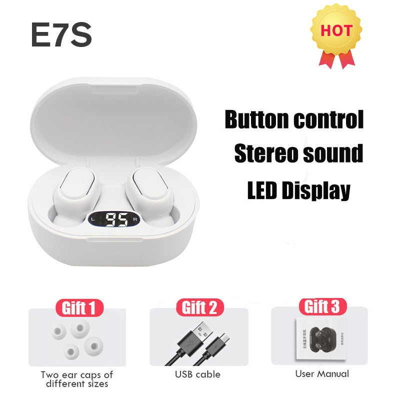 2022 TWS Wireless Bluetooth 5.0 Earphone Touch Control 9D Stereo Headset with Mic Sport Earphones Waterproof Earbuds LED Display