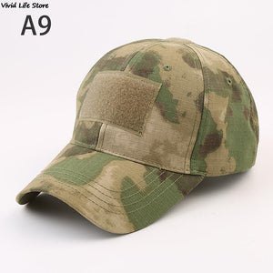 Military Baseball Caps Camouflage Tactical Army Soldier Combat Paintball Adjustable Summer Snapback Sun Hats Men Women