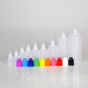 20pcs 5ml/10ml/15ml/20ml/30ml/50ml/100ml/120ml Empty LDPE Plastic E Liquid Juice Dropper Eye Bottles Long Tip Cap Vape Container