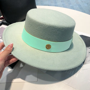 spring autumn fashion beach 2023 Women&#39;s hat fedoras elegant chapel Men&#39;s panama hat fascinator Wedding picture felt Bowler new