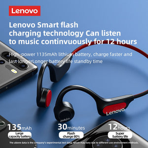 Lenovo X3 Pro Bone Conduction Earphone TWS Fone Bluetooth Wireless Headphone Driving Cycling Earbuds Sports Running Headset