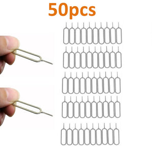 100pcs SIM Card Removal Needle Pins Pry Eject Sim Card Tray Open Needle Pin for IPhone Samsung Xiaomi Redmi  Micro Sd Card Tool