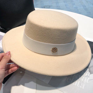 spring autumn fashion beach 2023 Women&#39;s hat fedoras elegant chapel Men&#39;s panama hat fascinator Wedding picture felt Bowler new