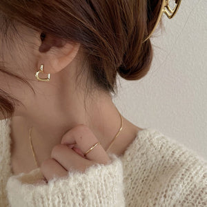 Dainty Heart-Shaped Earrings